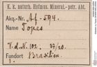 Etiketten zu Topas (NHMW-MIN-Af594)